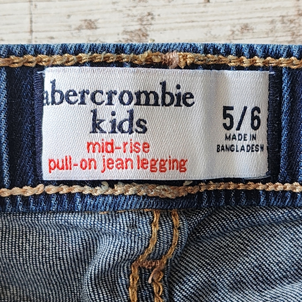 Abercrombie kids mid rise pull on jean legging 5/6 - Picture 7 of 7